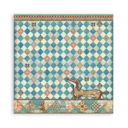 Stamperia -  (12”X12”) Single Face 22 sheets - Furry Friends