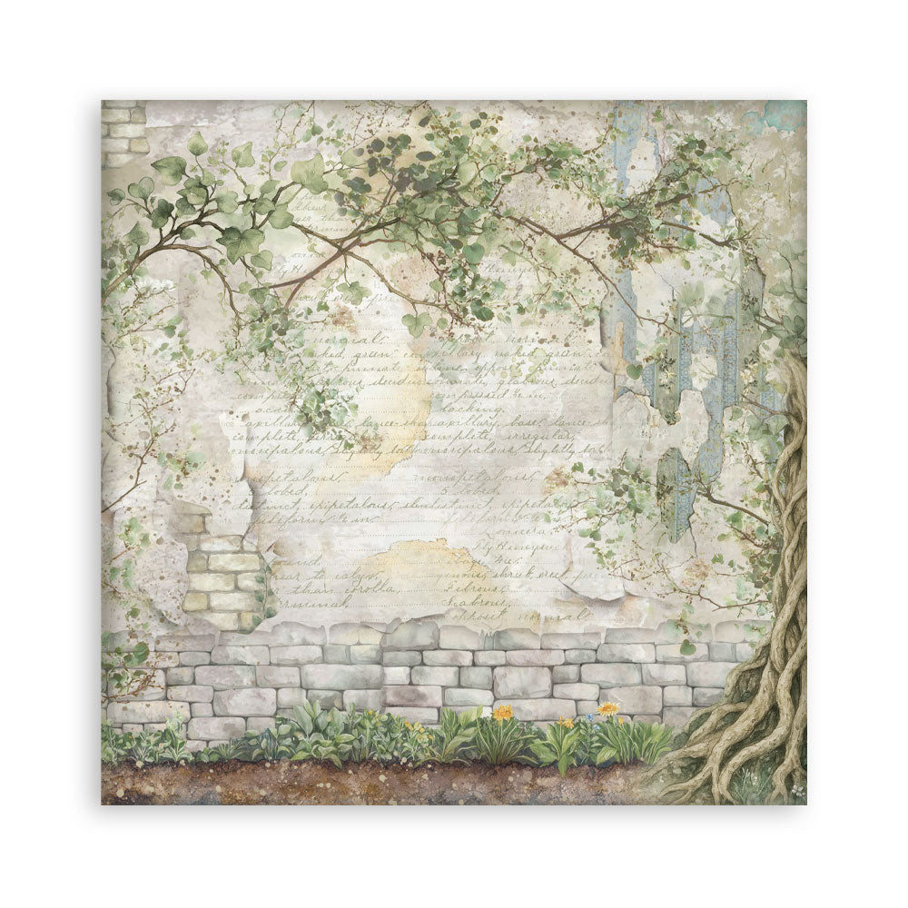 Stamperia -  (12”X12”) Single Face 22 sheets - Herbarium Silvae