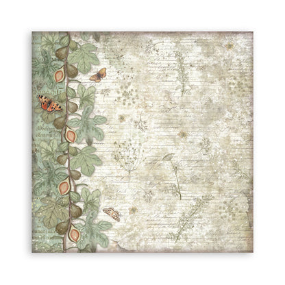 Stamperia -  (12”X12”) Single Face 22 sheets - Herbarium Silvae