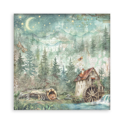 Stamperia -  (12”X12”) Single Face 22 sheets - Herbarium Silvae