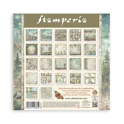 Stamperia -  (12”X12”) Single Face 22 sheets - Herbarium Silvae