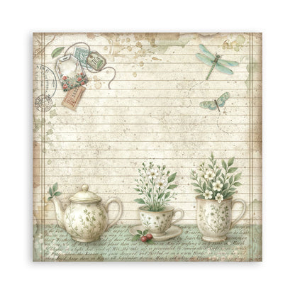 Stamperia -  (12”X12”) Single Face 22 sheets - Herbarium Silvae