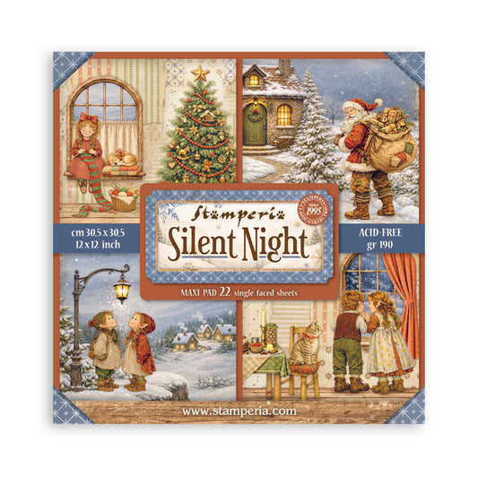 Stamperia - (12”X12”) Single Face 22 sheets - Silent Night