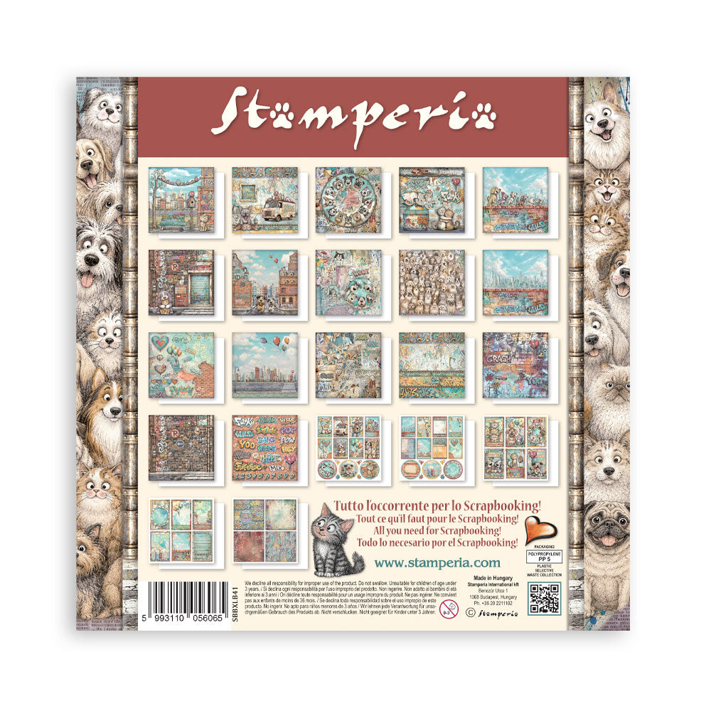 Stamperia -  (12”X12”) Single Face 22 sheets - Furry Friends 2