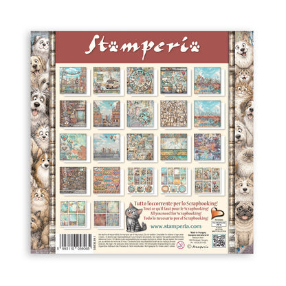 Stamperia -  (12”X12”) Single Face 22 sheets - Furry Friends 2