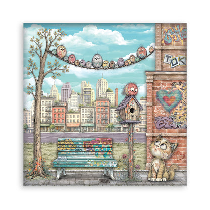 Stamperia -  (12”X12”) Single Face 22 sheets - Furry Friends 2