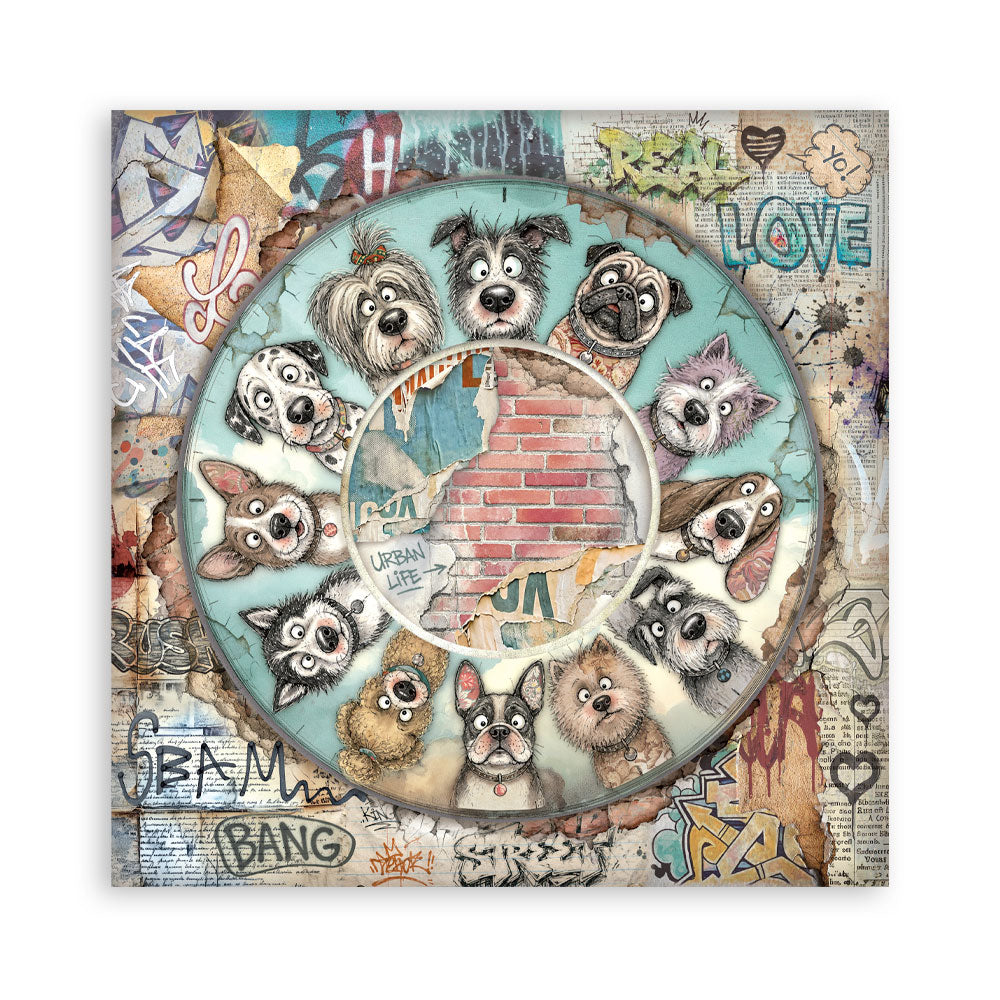 Stamperia -  (12”X12”) Single Face 22 sheets - Furry Friends 2