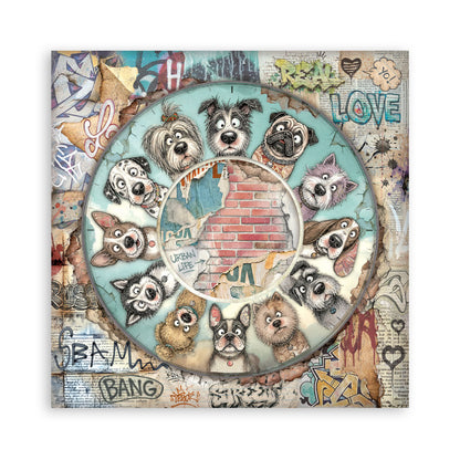 Stamperia -  (12”X12”) Single Face 22 sheets - Furry Friends 2