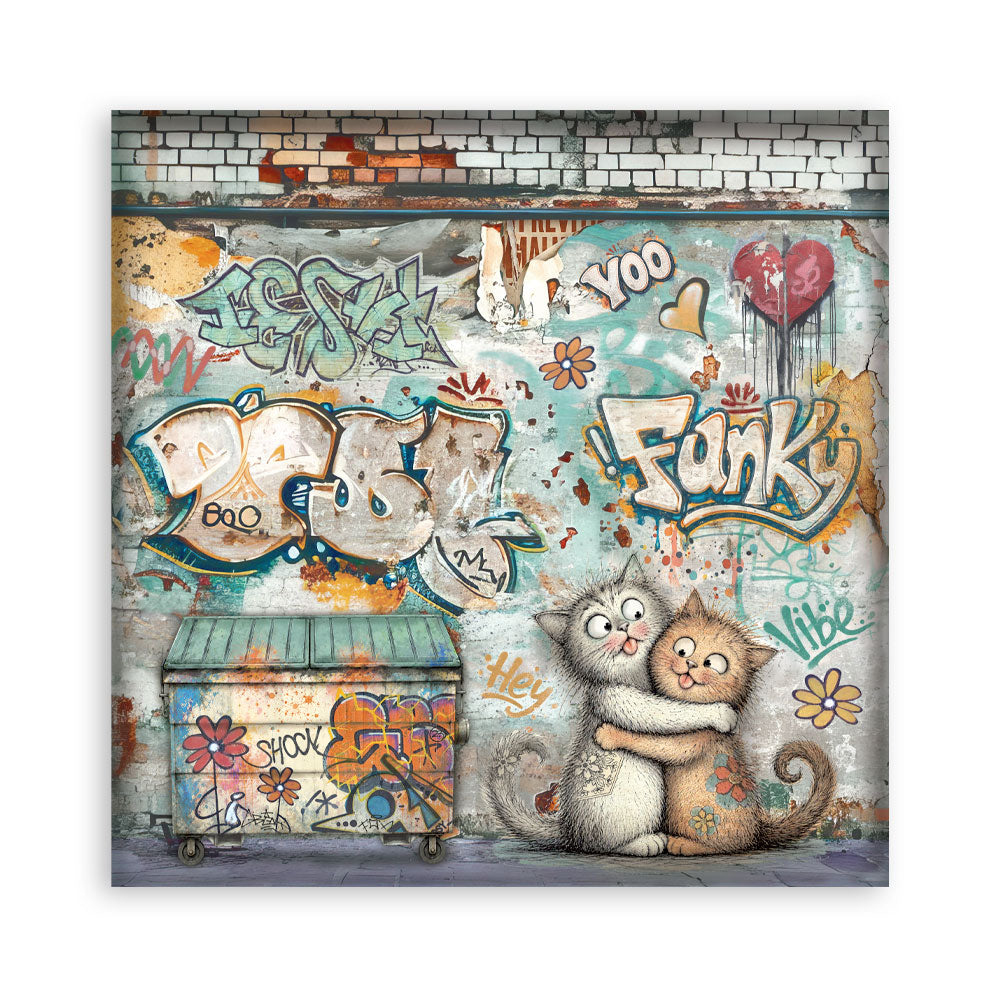 Stamperia -  (12”X12”) Single Face 22 sheets - Furry Friends 2