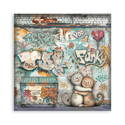 Stamperia -  (12”X12”) Single Face 22 sheets - Furry Friends 2