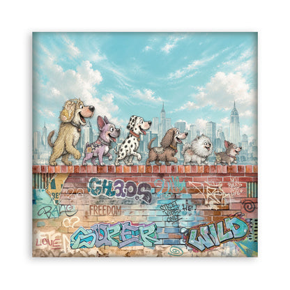 Stamperia -  (12”X12”) Single Face 22 sheets - Furry Friends 2