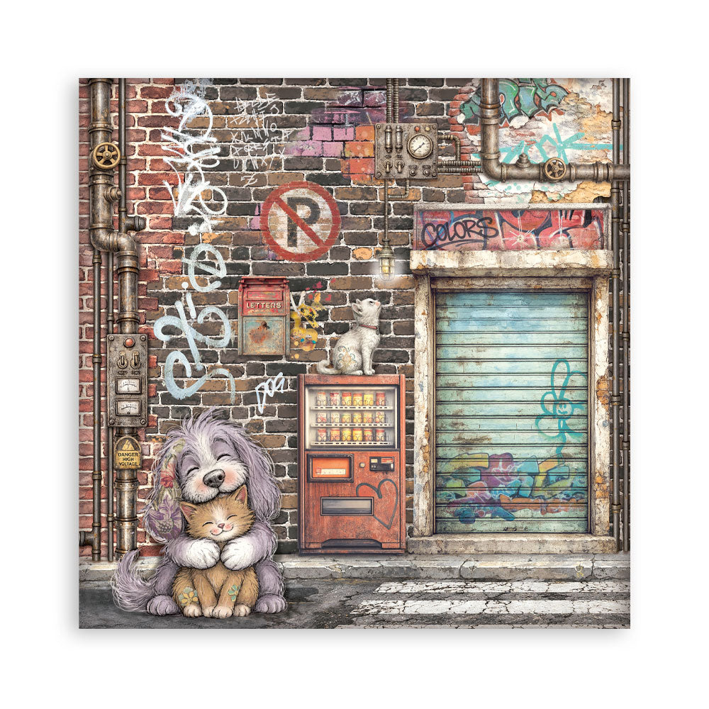 Stamperia -  (12”X12”) Single Face 22 sheets - Furry Friends 2