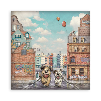 Stamperia -  (12”X12”) Single Face 22 sheets - Furry Friends 2