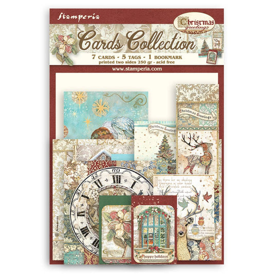 Stamperia - Card Collection -  Christmas Greetings