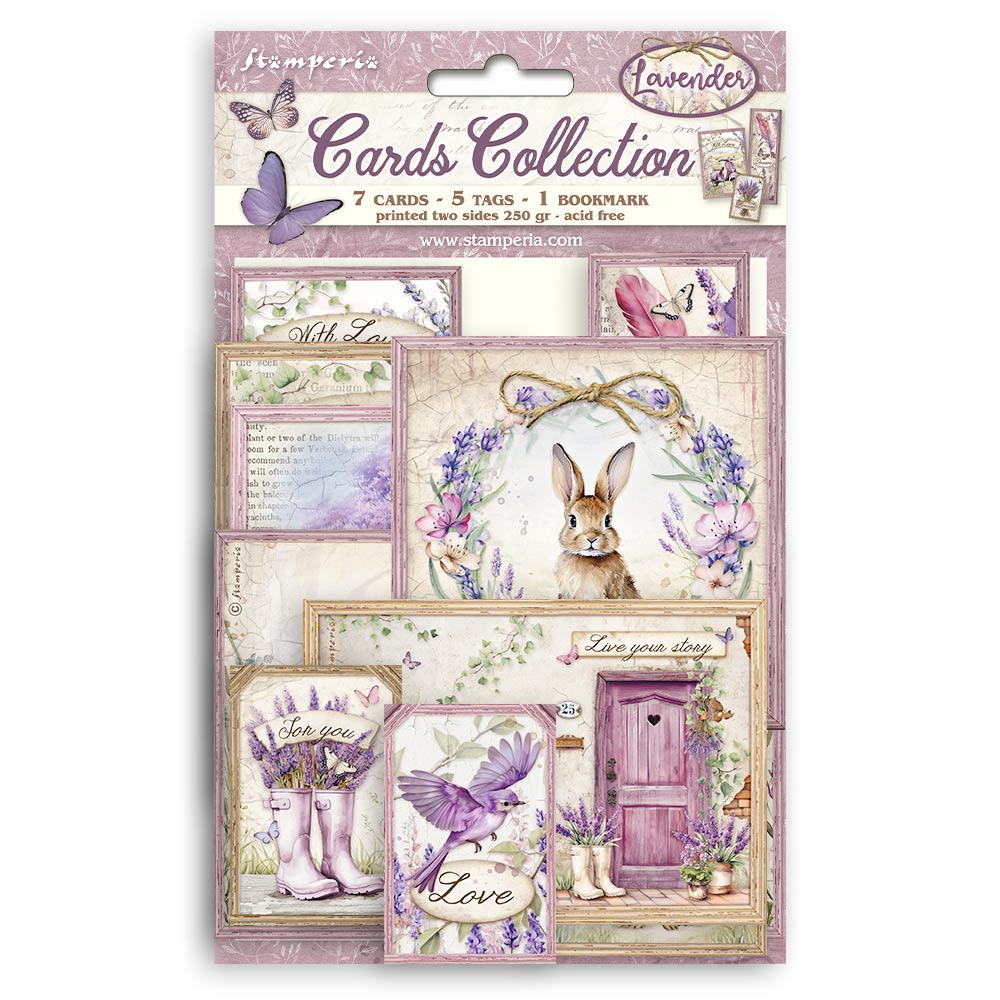 Stamperia - Card Collection - Lavender