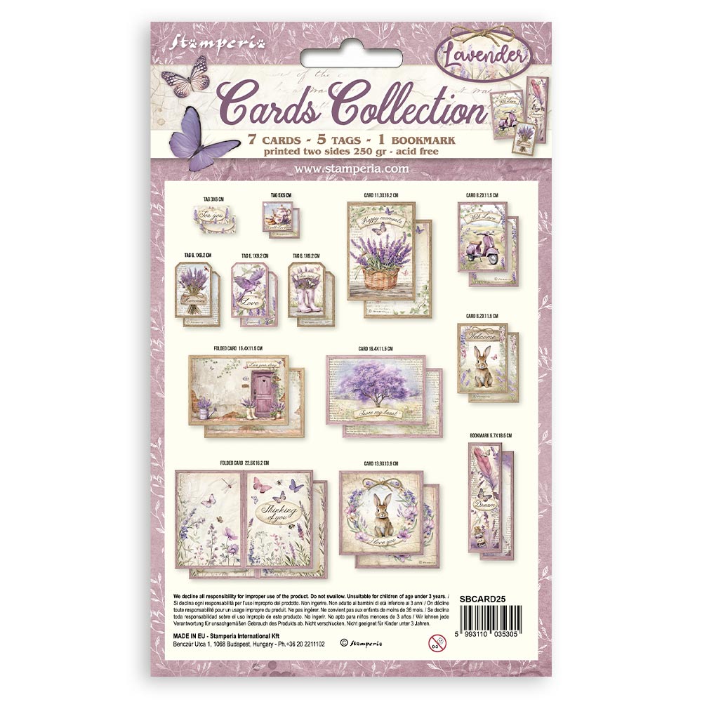 Stamperia - Card Collection - Lavender