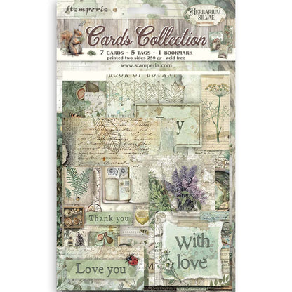 Stamperia - Card Collection - Herbarium Silvae