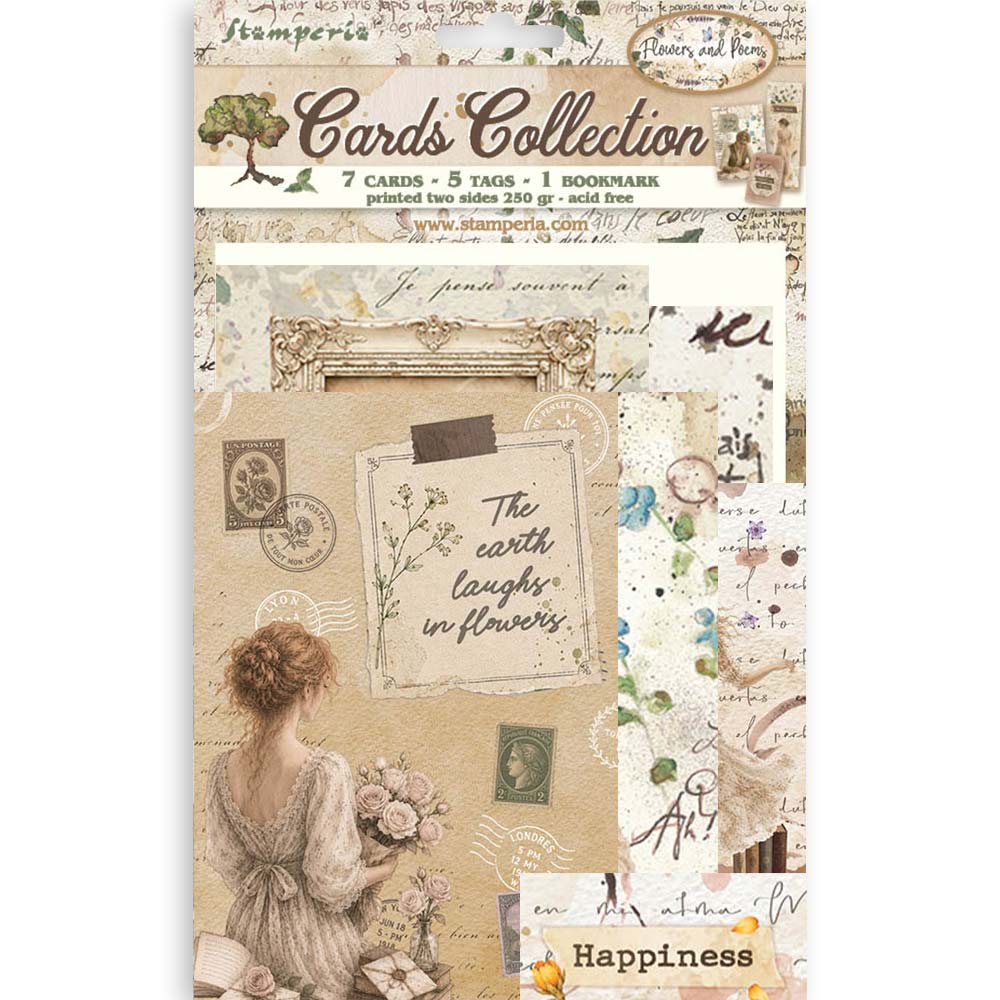 Stamperia - Card Collection - Flowers and Poems