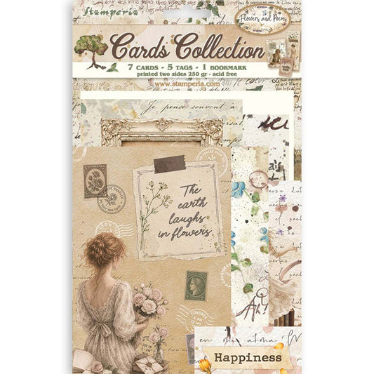 Stamperia - Card Collection - Flowers and Poems