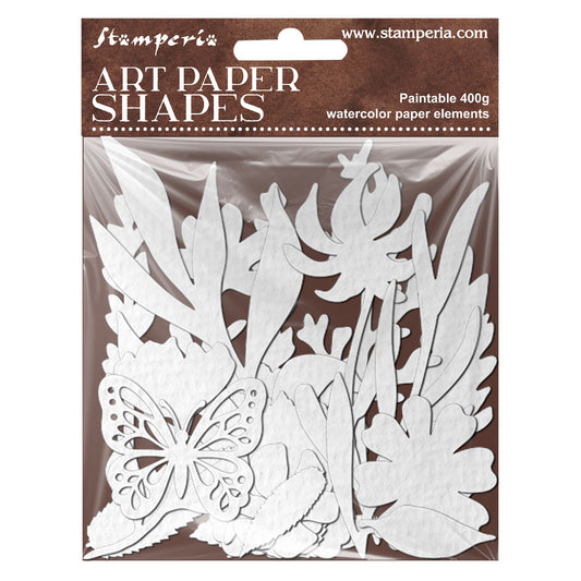 Stamperia - Art paper laser cut shapes - Flowers and Poems