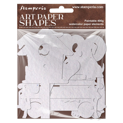Stamperia - Art paper laser cut shapes - Furry Friends 2