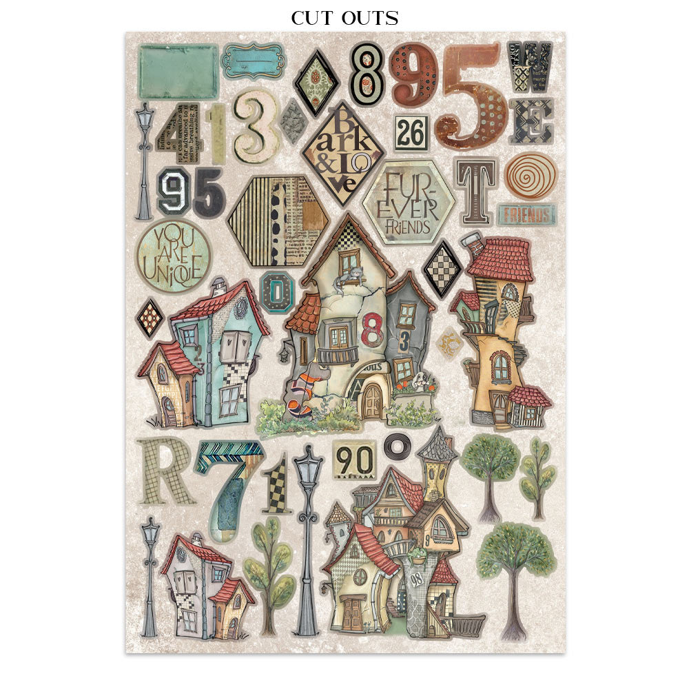 Stamperia- Junk Journal- Furry Friends