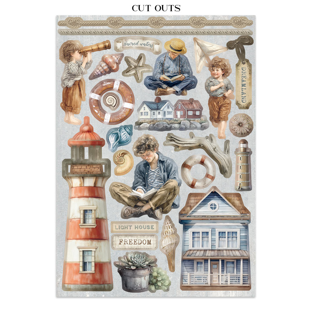 Stamperia- Junk Journal- Silent Sea