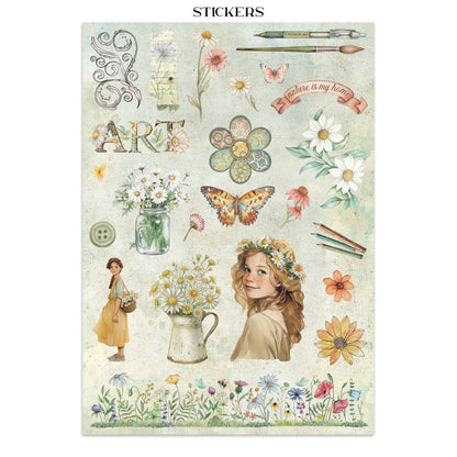 Stamperia- Junk Journal- Daisy Art