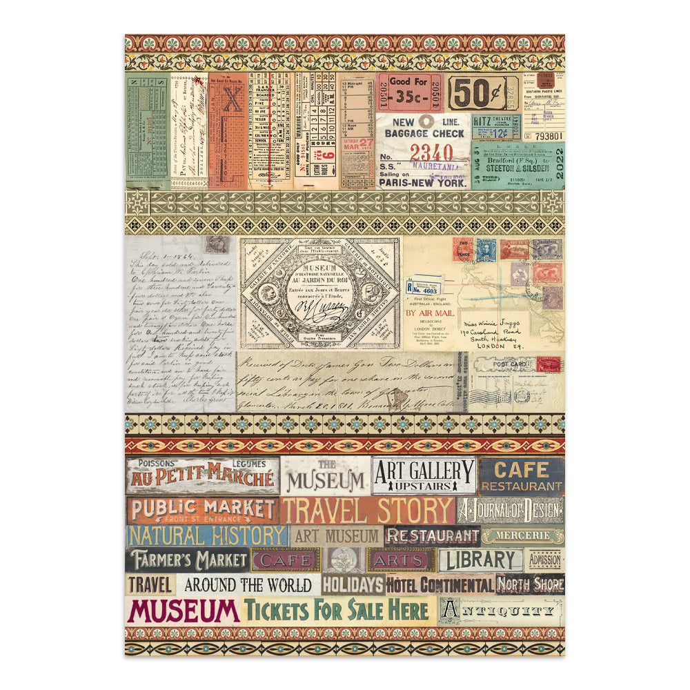 Stamperia- Junk Journal- Art of Travelling