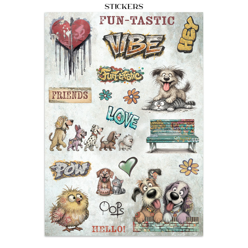 Stamperia- Junk Journal- Furry Friends 2