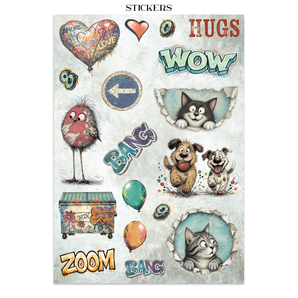 Stamperia- Junk Journal- Furry Friends 2