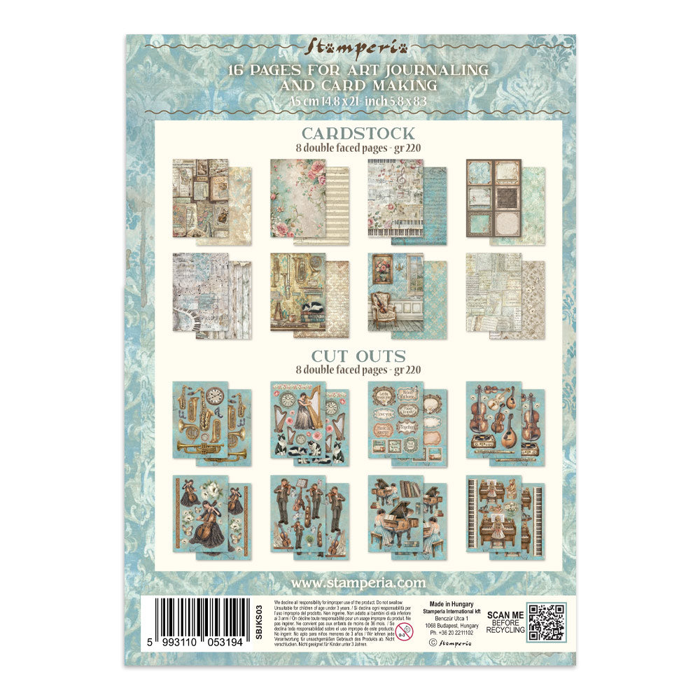 Stamperia- A5 - Junk Journal- Focus Points -  Symphony