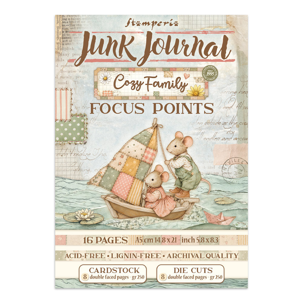 Stamperia- A5 - Junk Journal- Focus Points - Cozy Family