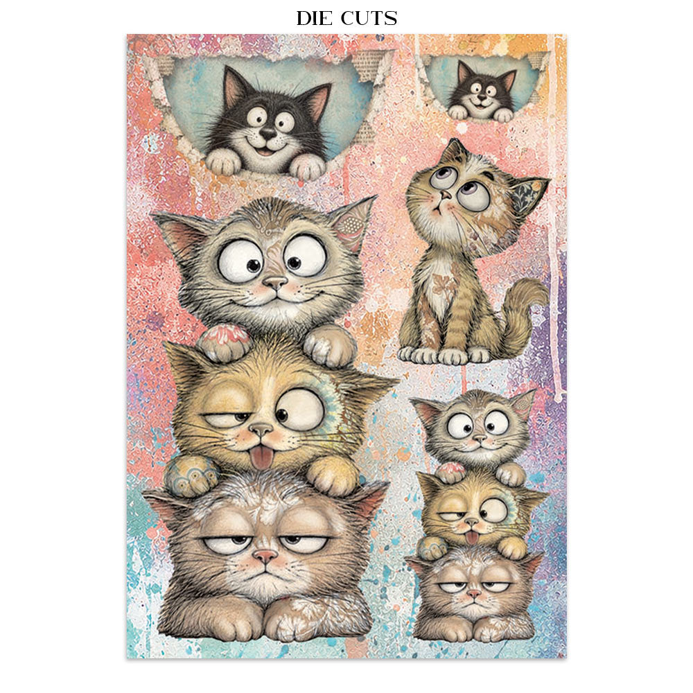 Stamperia- A5 - Junk Journal- Focus Points - Furry Friends 2