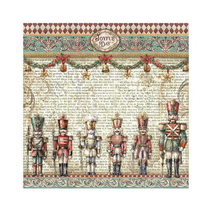 Stamperia  - 4 pack Fabric 30 x 30 - The Nutcracker