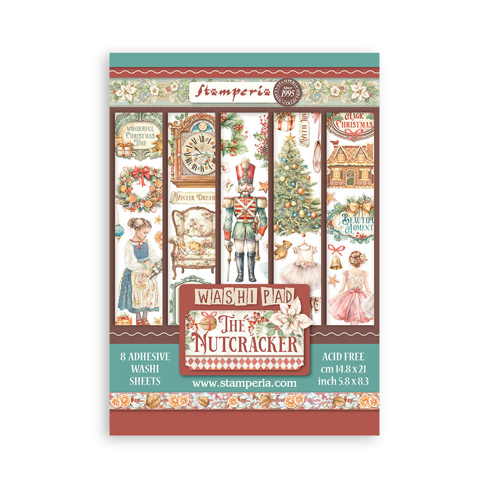 Stamperia - Washi Pad 8 Sheets A5 - The nutcracker