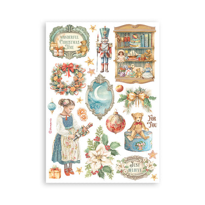 Stamperia - Washi Pad 8 Sheets A5 - The nutcracker