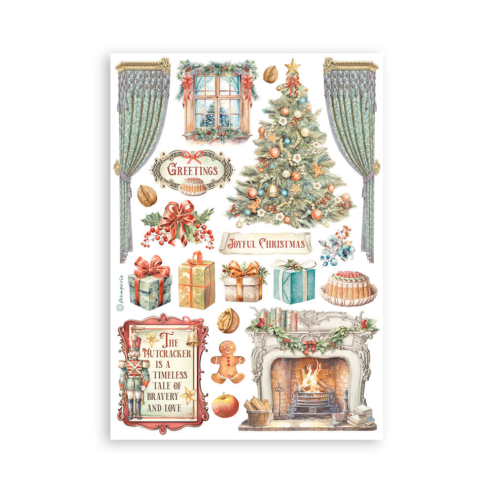 Stamperia - Washi Pad 8 Sheets A5 - The nutcracker