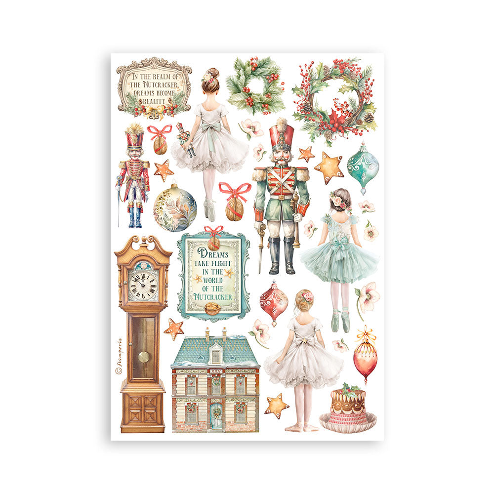 Stamperia - Washi Pad 8 Sheets A5 - The nutcracker