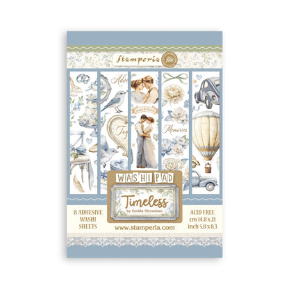 Stamperia - Washi Pad 8 Sheets A5 - Timeless