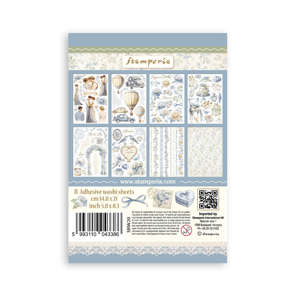 Stamperia - Washi Pad 8 Sheets A5 - Timeless