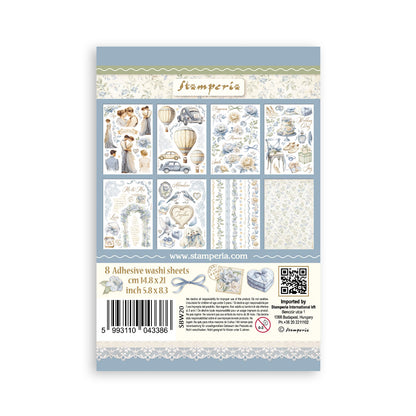 Stamperia - Washi Pad 8 Sheets A5 - Timeless