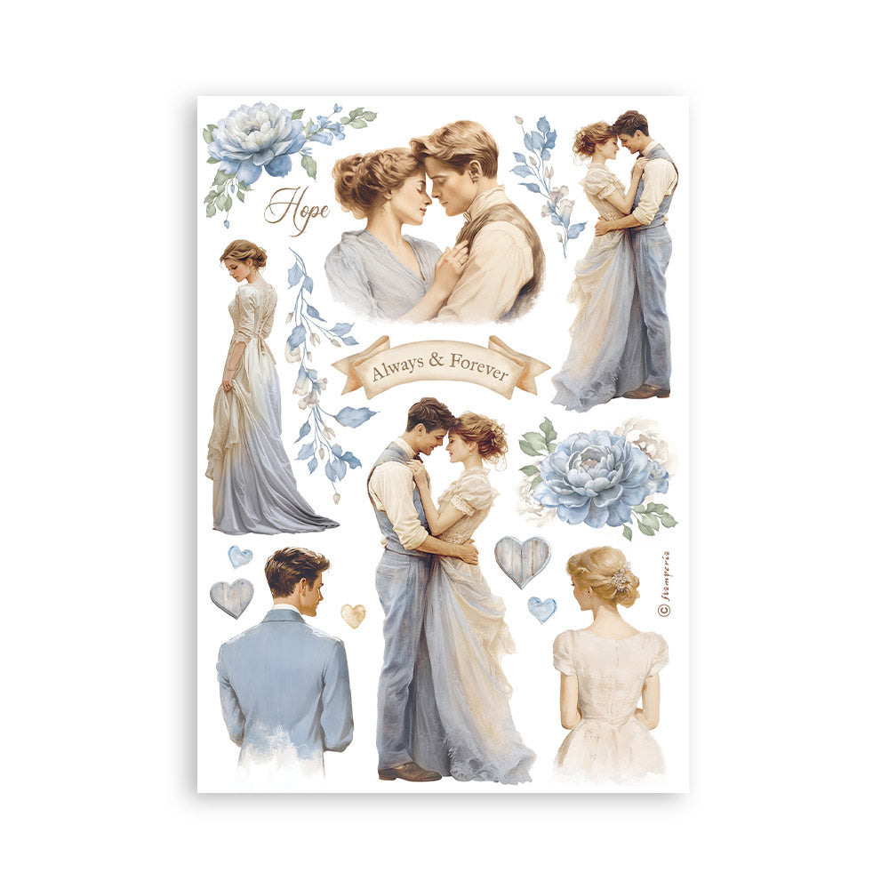 Stamperia - Washi Pad 8 Sheets A5 - Timeless