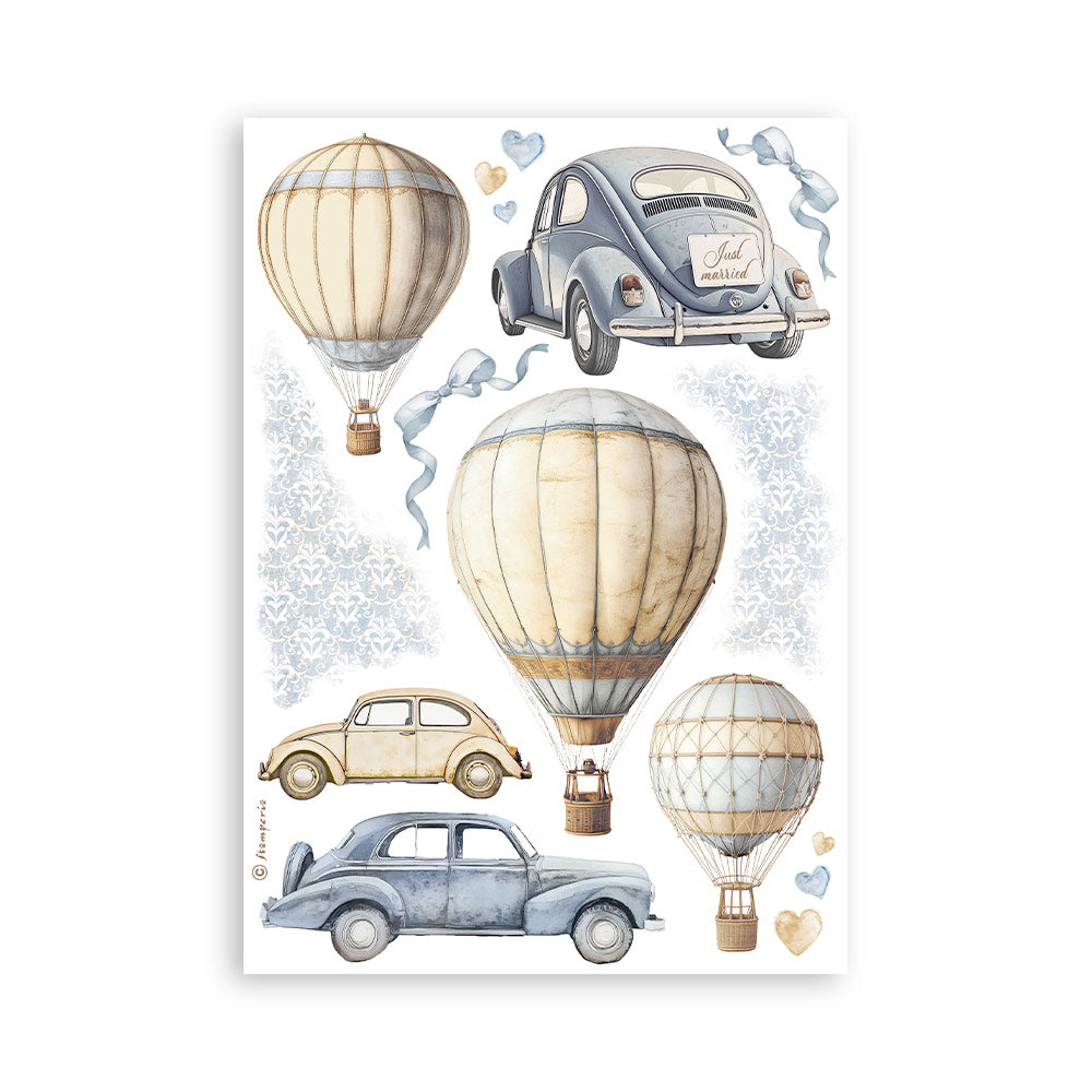 Stamperia - Washi Pad 8 Sheets A5 - Timeless