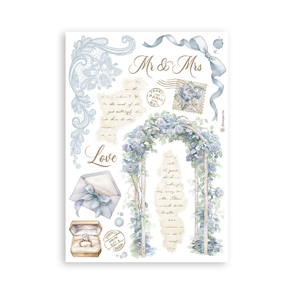 Stamperia - Washi Pad 8 Sheets A5 - Timeless