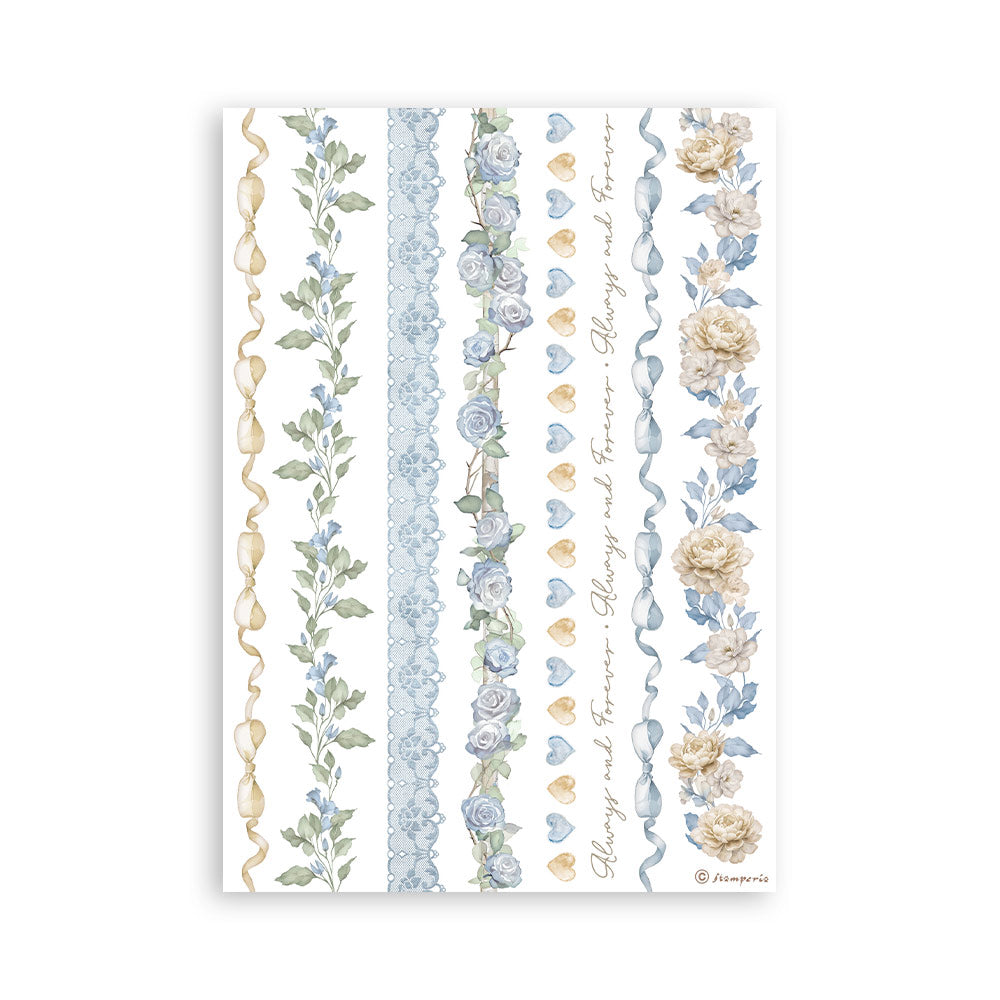 Stamperia - Washi Pad 8 Sheets A5 - Timeless