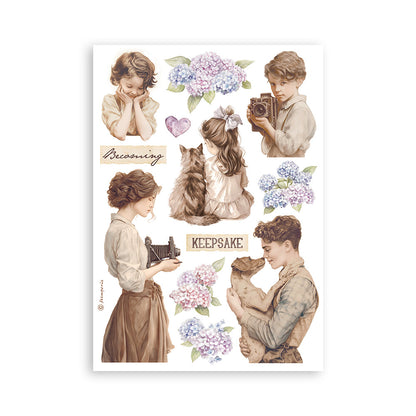 Stamperia - Washi Pad 8 Sheets A5 - Quiet Days