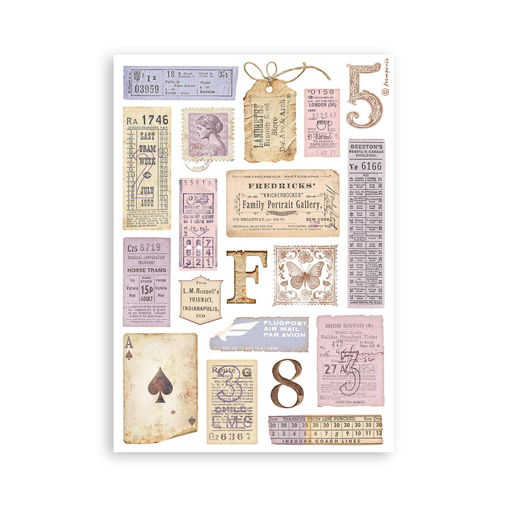 Stamperia - Washi Pad 8 Sheets A5 - Quiet Days