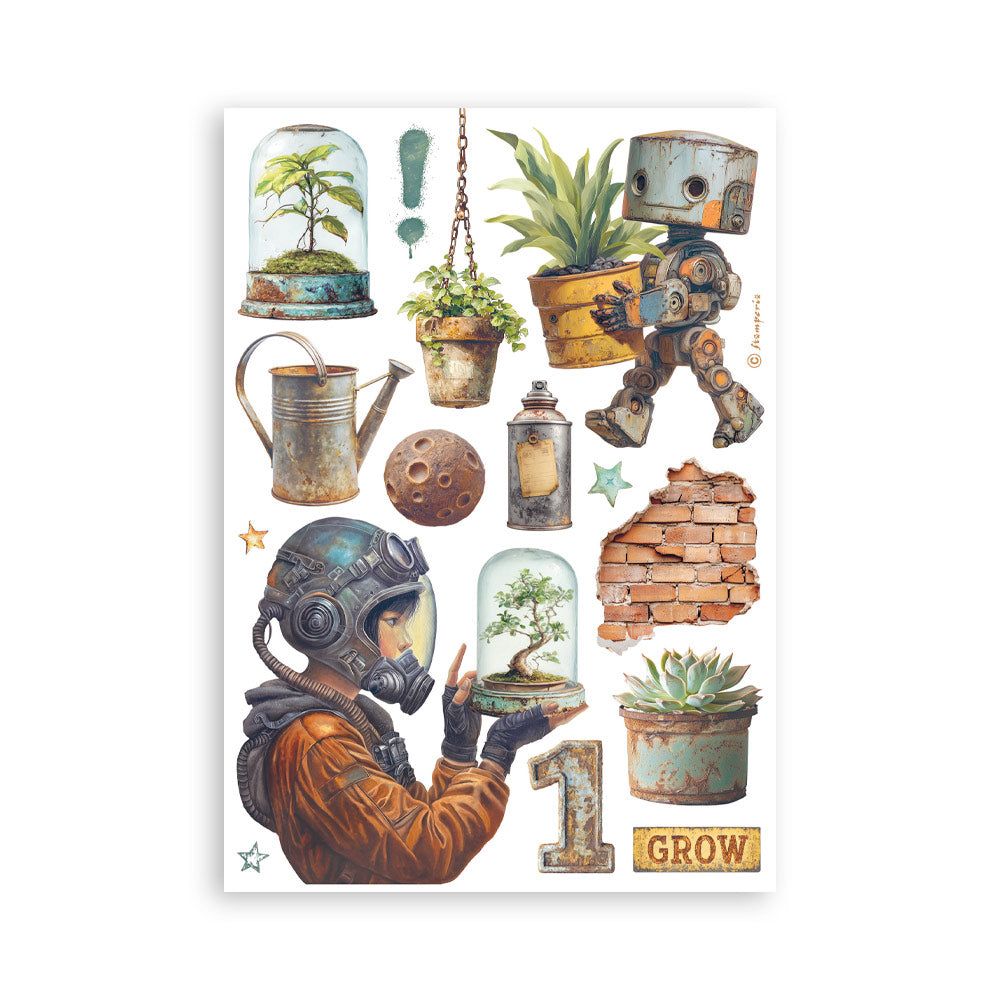 Stamperia - Washi Pad 8 Sheets A5 - A New Beginning