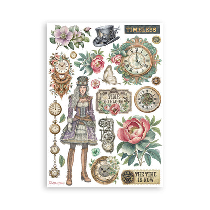 Stamperia - Washi Pad 8 Sheets A5 - Garden of Time